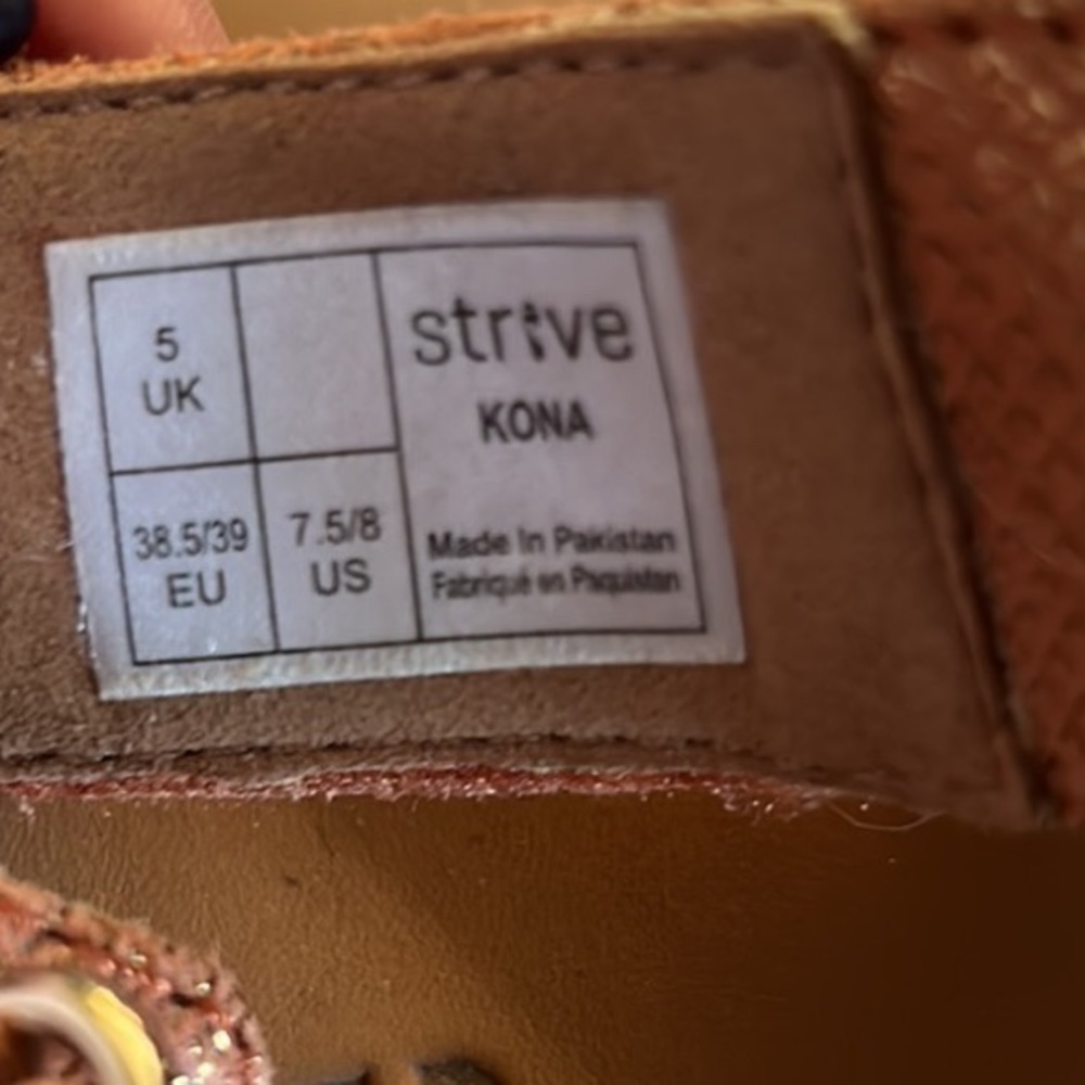 STRIVE Kona Sandal Metallic Copper Size 8 Wide - Picture 7 of 9